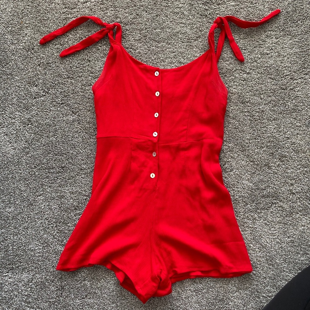 Red Urban Outfitters Romper